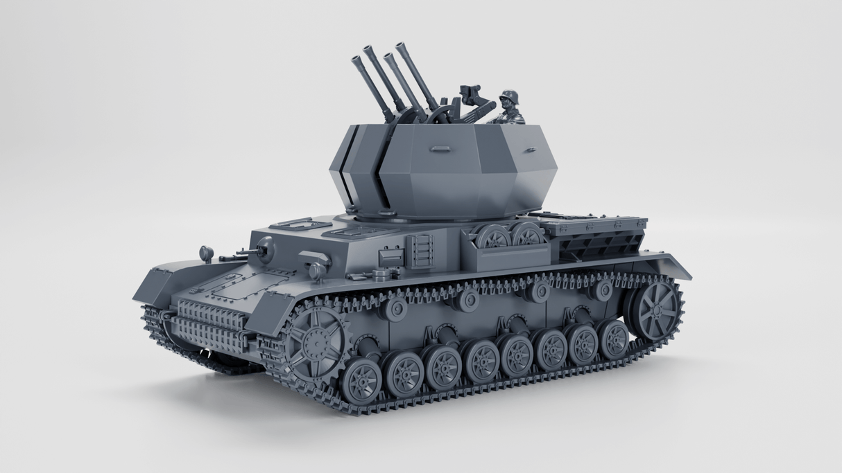 Flakpanzer-IV-Wirbelwind-2cm-Flakvierling-WWII-Modell
