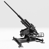 12-8cm-FlaK-40-Flugabwehrkanone-WWII-Modell
