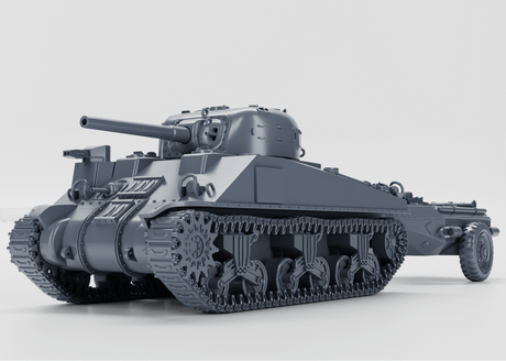 Sherman-Crocodile-M4A4-Flammenwerfer-WWII-Modell
