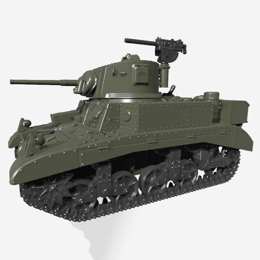 M3A1-Stuart-Honey-Light-Tank-WWII-Modell
