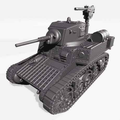 Amerikanischer-M3A1-Stuart-Flammenwerfer-Tabletop
