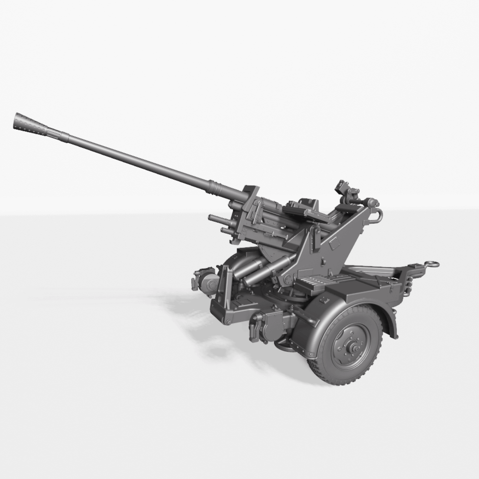 37mm-Flak-37-Flugabwehrkanone-WWII-Modell
