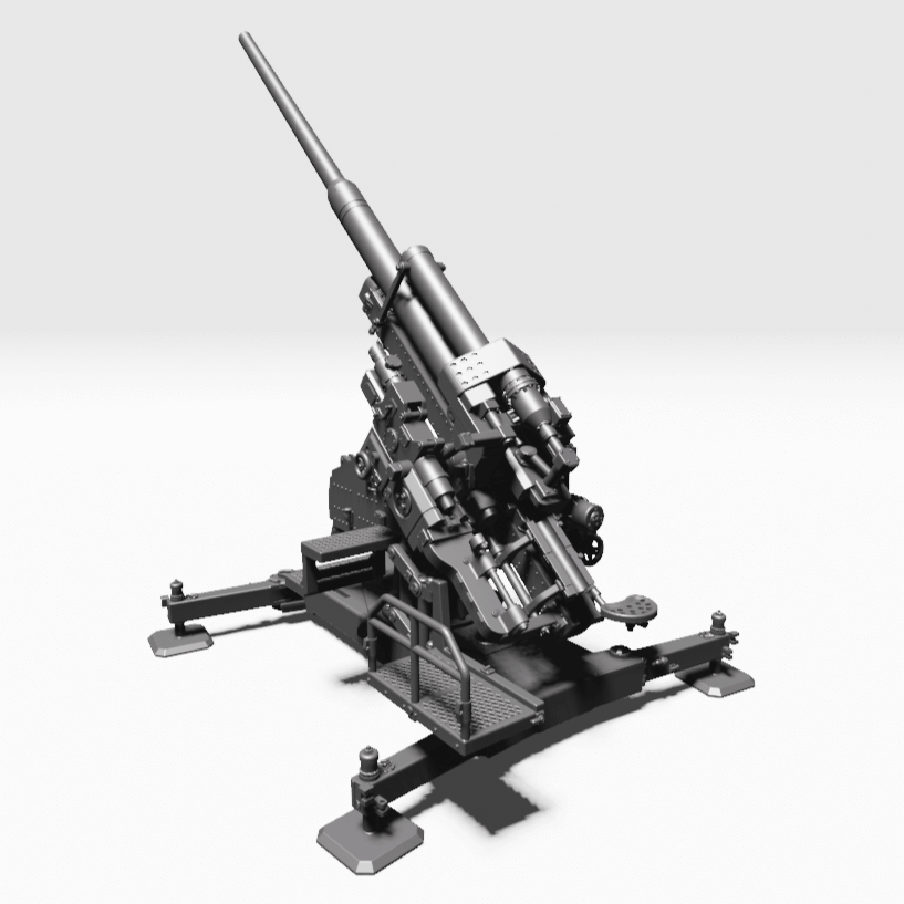 Deutscher-12-8cm-FlaK-40-Wargame-Tabletop
