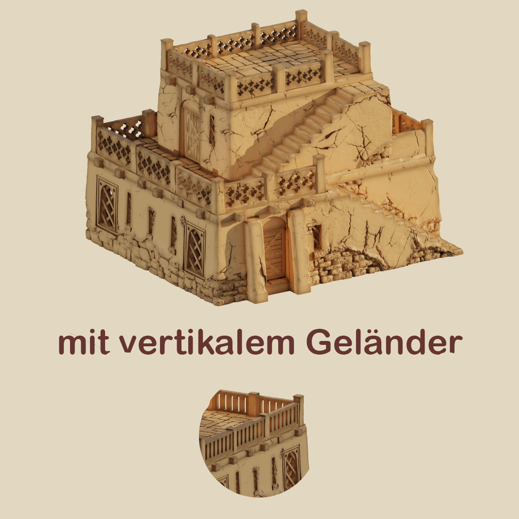 Detailreiches Gästehaus-Terrain für Fantasy-Spiele