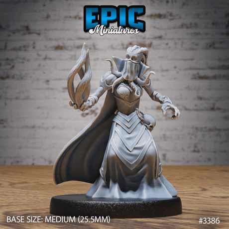 Mind Eater Female Spellcasting Miniatur - Vorderansicht