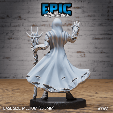 Mind Eater Cult Mage Miniatur - Ansicht von hinten