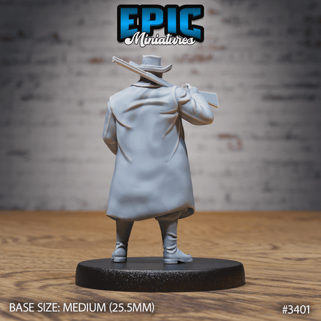 Marshal Tabletop Miniatur in stehender Pose, entworfen von Epic Miniatures, bereit zum Bemalen