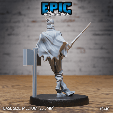 Undead Dynamite Bandit Tabletop Miniatur in stehender Pose von Epic Miniatures, bereit zum Bemalen