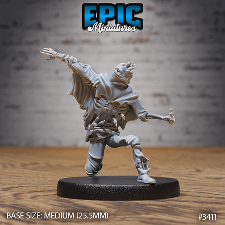 Unbemalte Undead Dynamite Bandit Miniatur von Epic Miniatures, perfekt für düstere Tabletop-Spiele