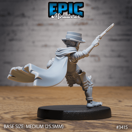 Goblin Bandit or Sheriff Miniatur in springender Pose, Tabletop Figur von Epic Miniatures