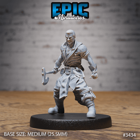 Angriffspose Goldsucher Miniatur, Tabletop Figur von Epic Miniatures, unbemalt und bereit für Deine Kreativität