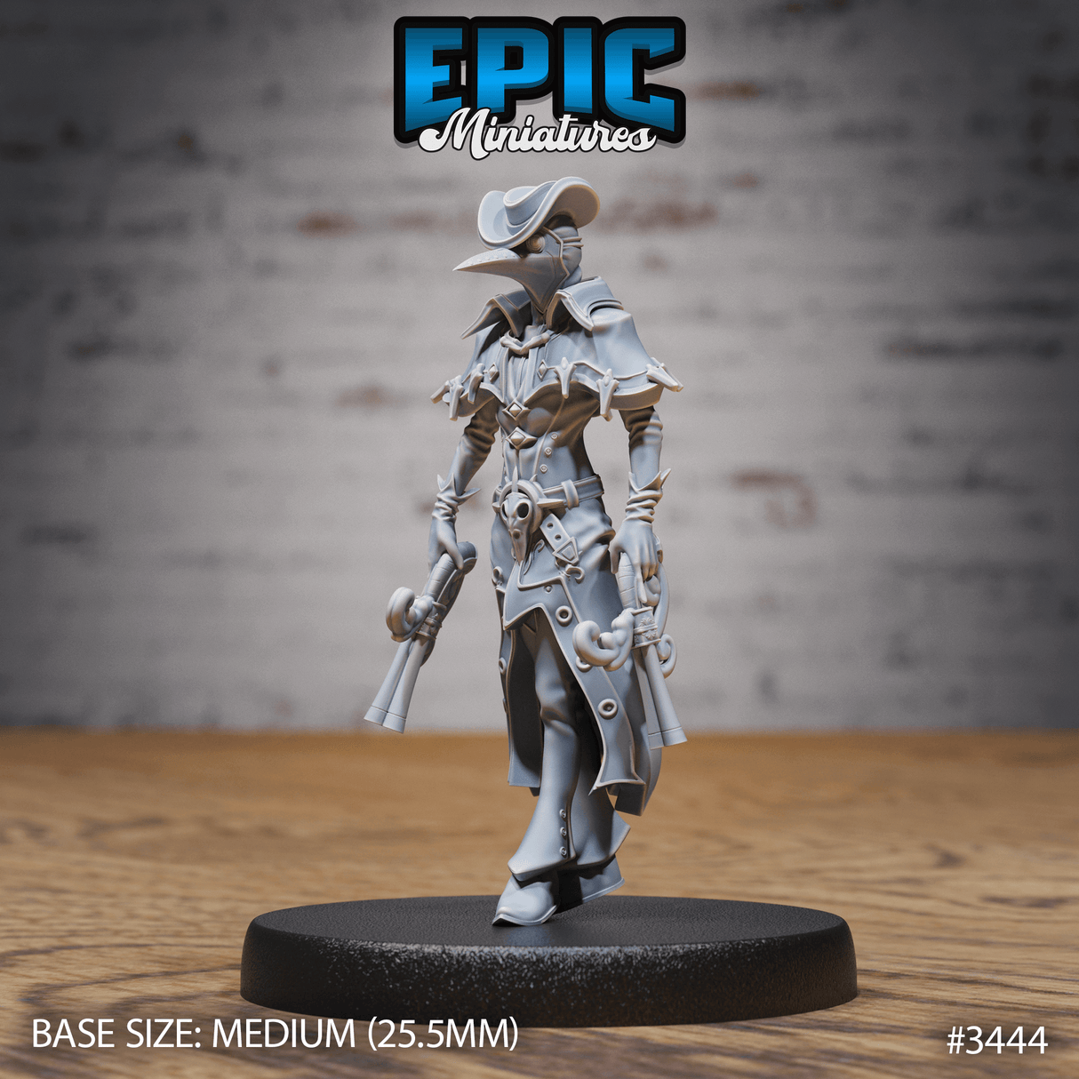 Pestjäger Tabletop Miniatur in Standpose, Design von Epic Miniatures