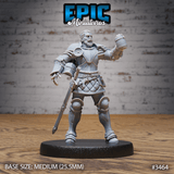 Tabletop Miniatur: Ritter Sir Tristan in stolzer Pose