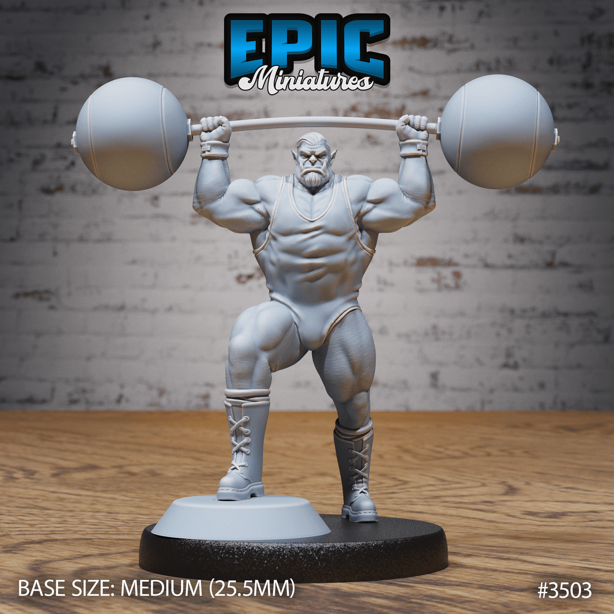 Tabletop Orc Strongman in stehender Pose