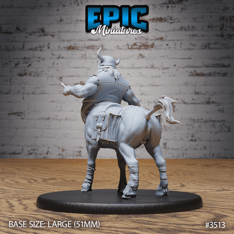 Rückansicht des betrunkenen Zentaurs in klassischer Pose Tabletop Miniatur