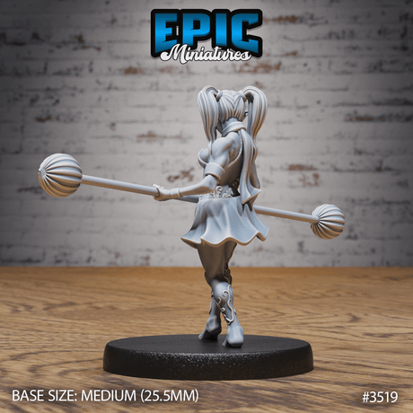 Tabletop Miniatur - Akrobat Elf Balancing von hinten