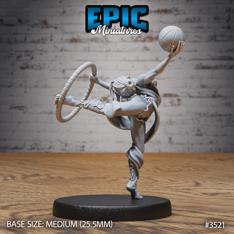 Tabletop Miniatur - Akrobat Elf Dancing von hinten