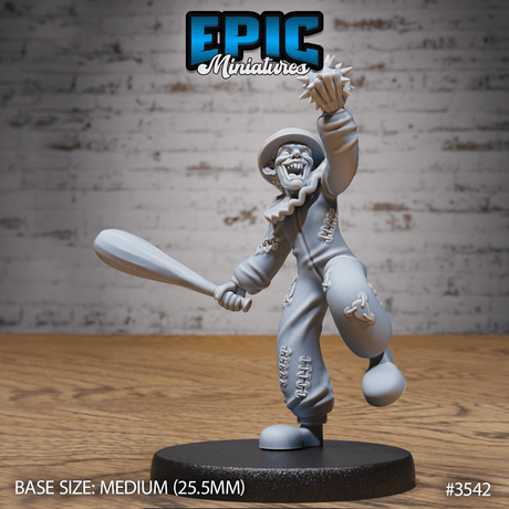 Horror Clown mit Spikeball Tabletop Miniatur Vorderansicht