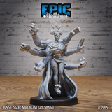 Divine Hands Priestess Miniatur - Vorderansicht (Medium) für Tabletop Spiel und Sammler.