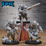 Tiger Folk Samurai Miniatur - Gesamtansicht (Medium) für Miniaturfigur für Tabletop und Sammler