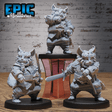 Eastern Cat Folk Miniatur - Gesamtansicht (Medium) für Miniaturfigur für Tabletop Games und Iron Fist