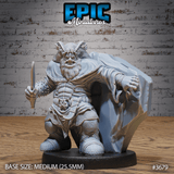 Vorderansicht Dwarf Tiefling Hiding (Medium): Versteckter Zwerg-Tiefling von vorne.