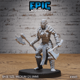 Vorderansicht Half-Orc Marauder Female (Medium): Halb-Orkin in Standardpose von vorne.