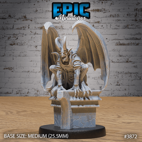 Friedhofsgargoyle auf der Jagd von vorne für Tabletop Miniaturen Sets