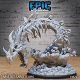 Bone Naga im Angriff von vorne für Tabletop Miniaturen Sets