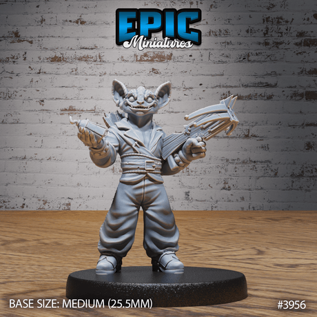 Kobold-Pirat mit Armbrust von vorne für Tabletop Miniatur