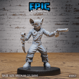 Kobold-Pirat mit Pistole von vorne für Tabletop Sets