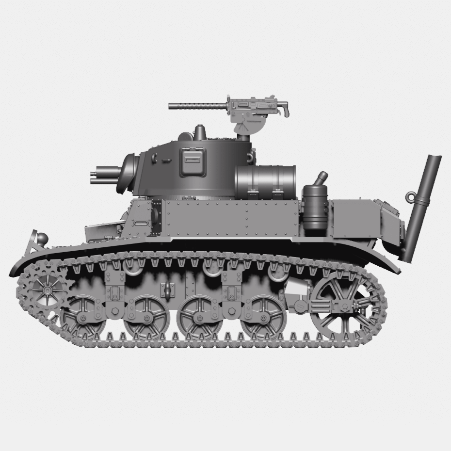 M3A1-Satan-Flammenwerfer-Panzer-Wargame-Modell
