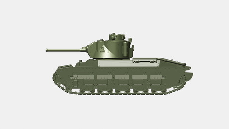 Detailliertes Matilda II Mk.II Goat Panzermodell für Tabletop-Szenarien