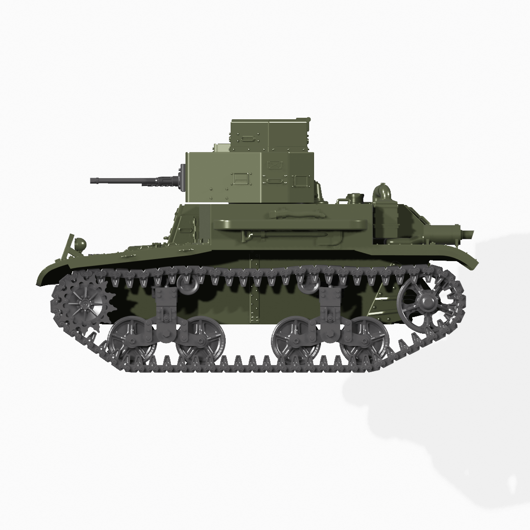 WWII-Light-Tank-M2A3-Tabletop-Modell
