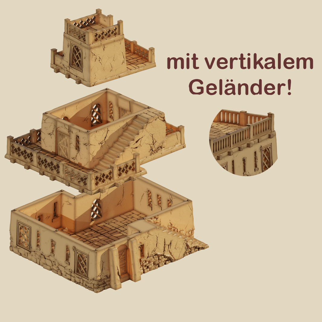 Wüsten-Gästehaus Modellbau für Tabletop-Spieler