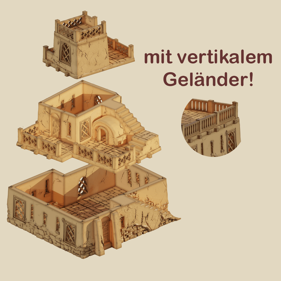 Wüstenhaus Miniaturwelt für kreative Tabletop-Gestaltung