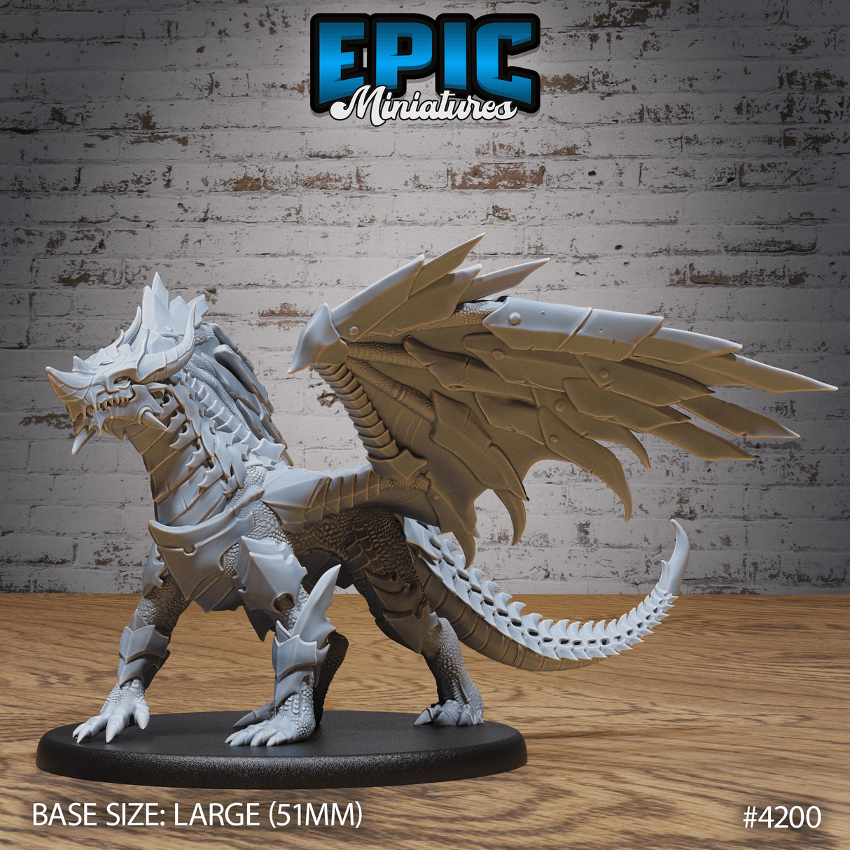 Armored Dragon - Tabletop Miniature (5 Variants)