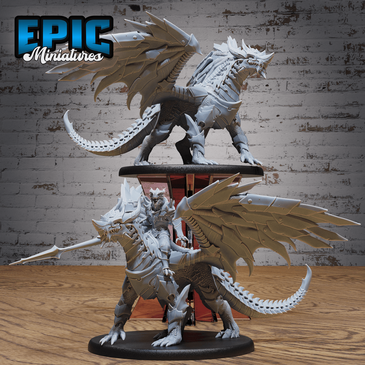 Armored Dragon - Tabletop Miniature (5 Variants)