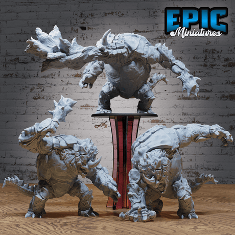 Gesamtansicht Bergmonster für Tabletop Miniatur