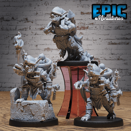 Gesamtansicht Goblin-Minenarbeiter für Tabletop Miniatur