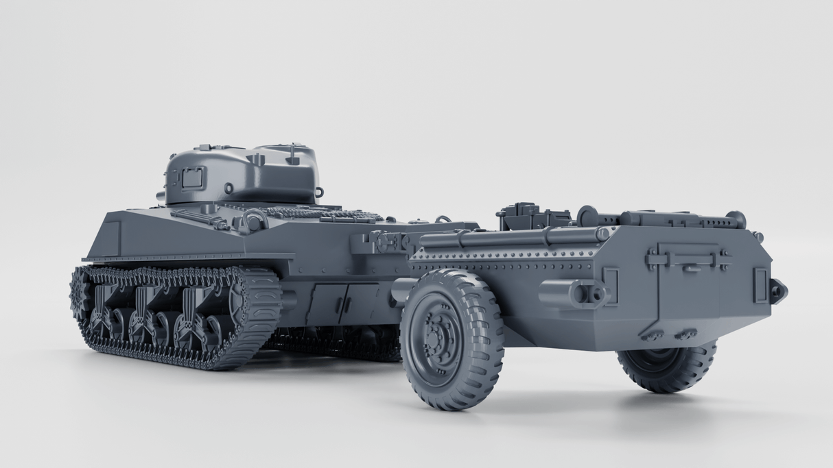 Sherman-M4A4-Crocodile-Flammenwerferpanzer-Modell
