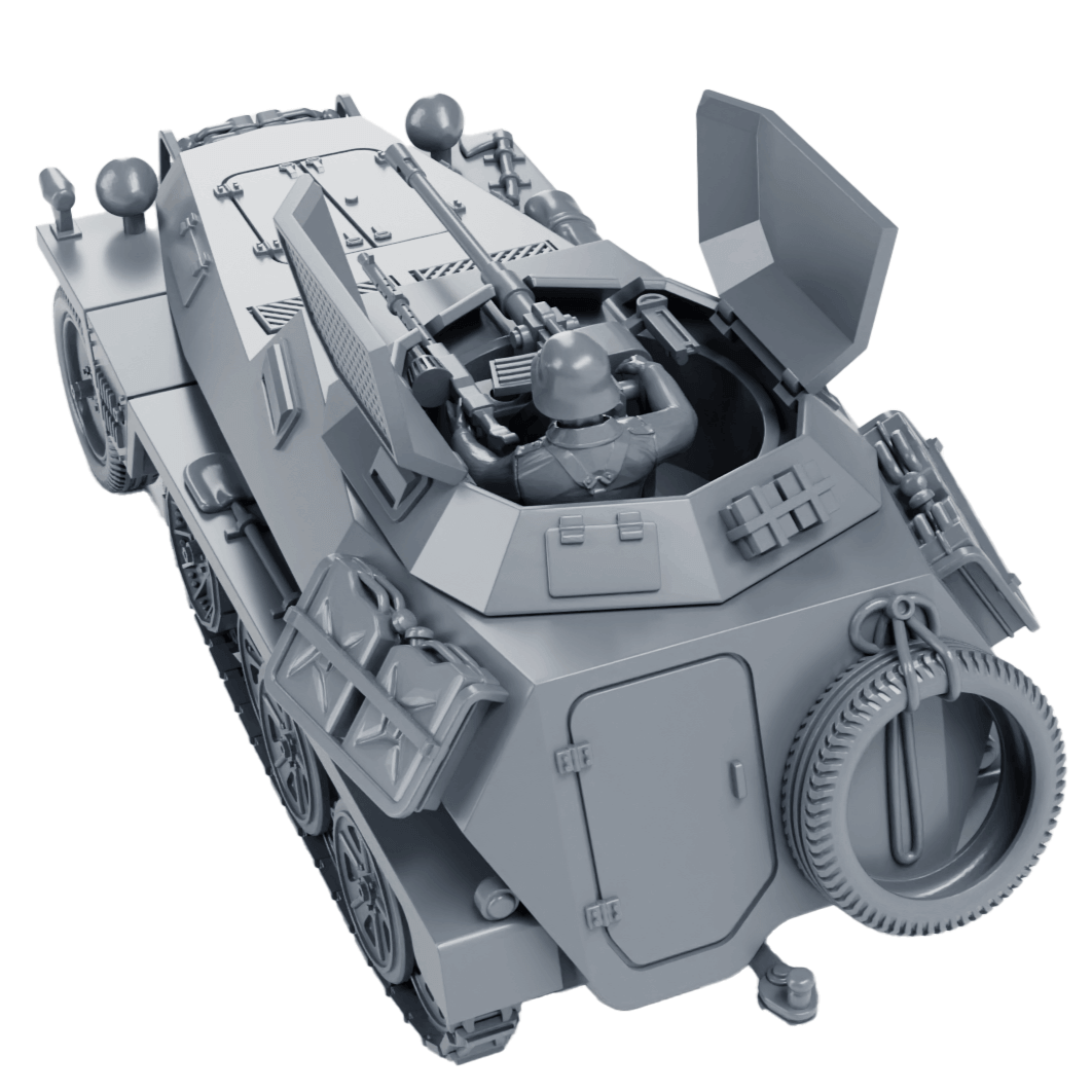 WWII-Sd-Kfz-250-9-mit-2cm-Kwk-Modell