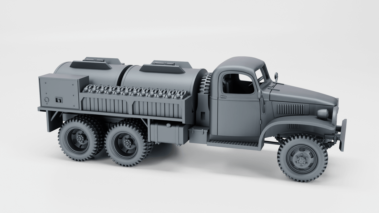 WWII-GMC-CCKW-353D-Kraftstofftransporter-Modellbau
