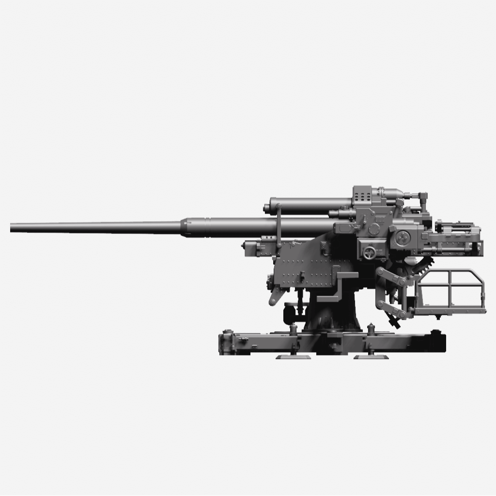 WWII-FlaK-40-Kreuzlafette-Modellbau
