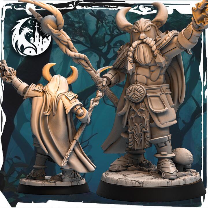 Drustan Druide Tabletop Miniatur bemalbar 32mm
