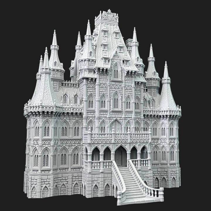 Großes Herrenhaus im gotischen Stil RPG