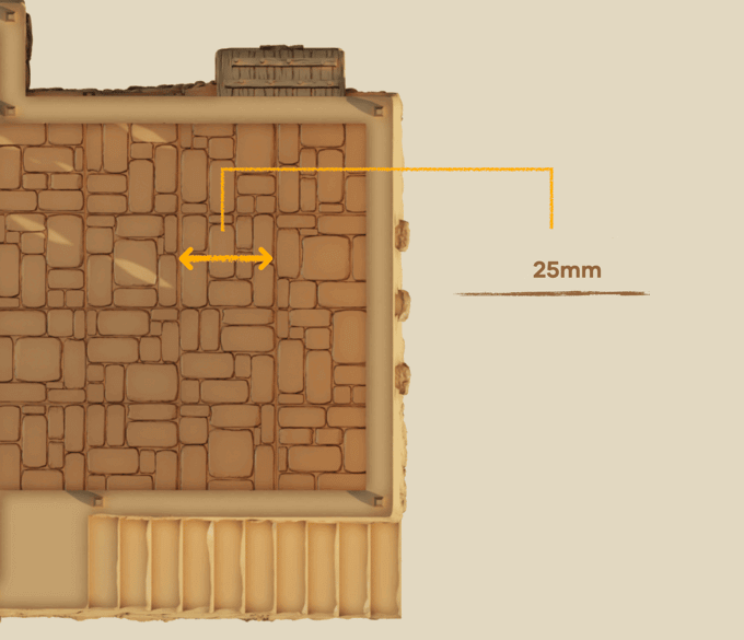 Detailliertes Gästehaus für Tabletop-Spiele