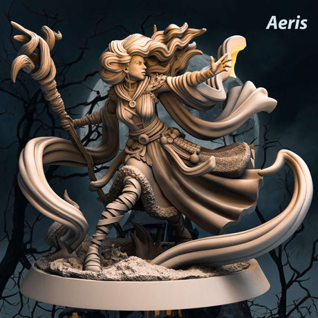 Aeris Magierin Miniatur bemalbar 75mm