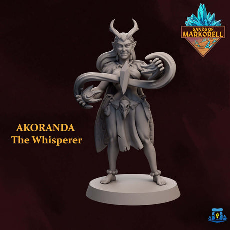 Akoranda: Tabletop Miniatur für D&D - Heldin der Zauberin