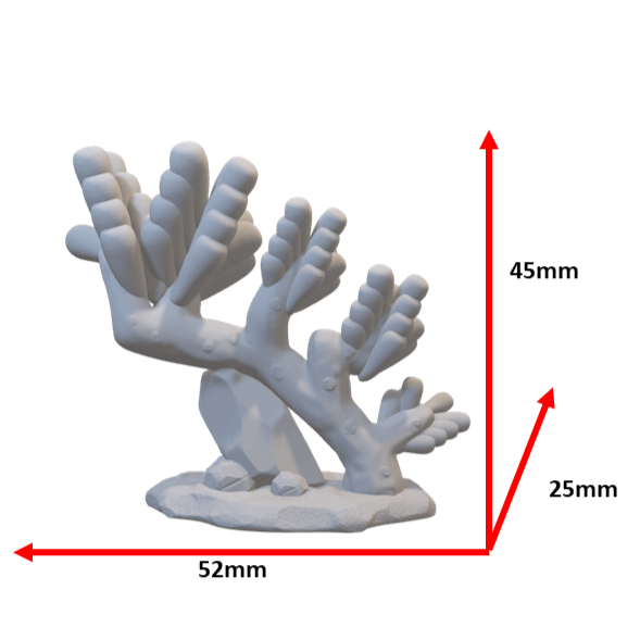 Albaliano Bianco Anemonen-Koralle Tabletop Miniatur 32mm